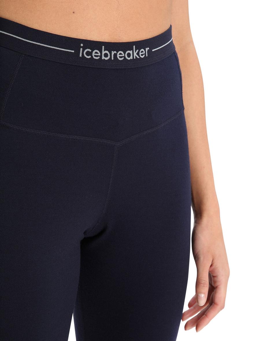 Icebreaker Merino 260 Tech High Rise Leggings Naisten Base Layers Laivastonsininen | FI 1851WNBY